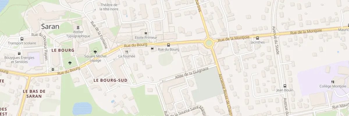 Plan du 107 Rue du Bourg à Saran