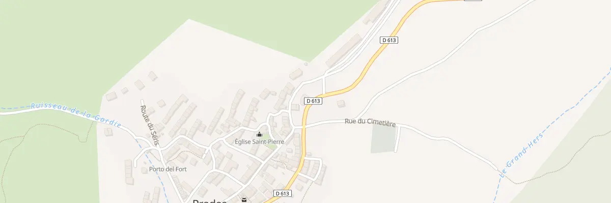 Plan du 117 Prades Village à Prades