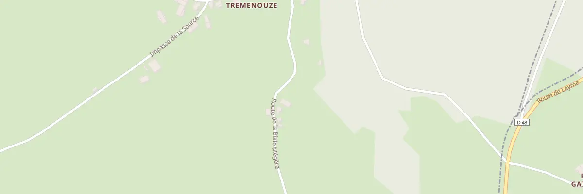 Plan du 5484F Tremenouze à Saint-Jean-Lagineste