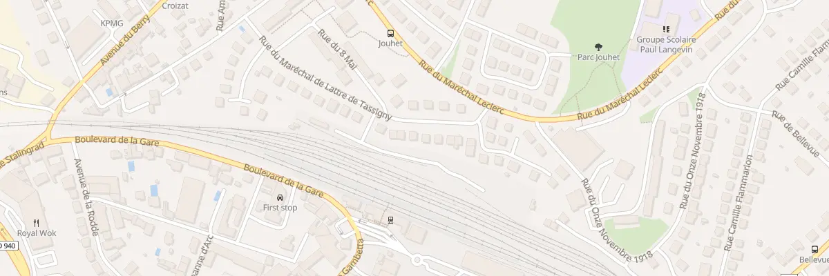 Plan du 27 Rue du Mal de Lattre de Tassig à Guéret