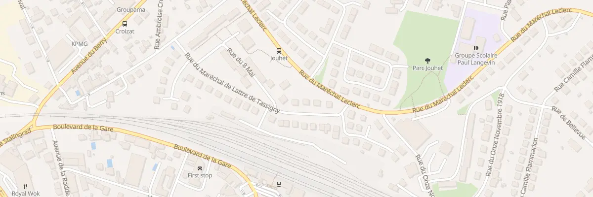 Plan du 4 Rue du Mal de Lattre de Tassig à Guéret