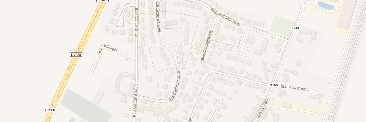 Plan du 16 Rue Gaston Couté à Artenay