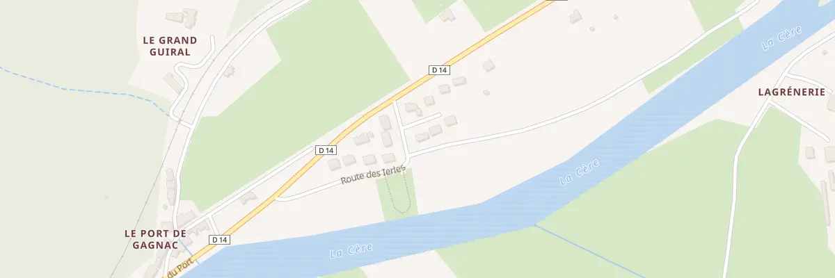 Plan du 2 Rte des Ierles à Gagnac-sur-Cère