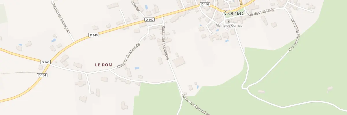 Plan du 75 Rte des Escombes à Cornac