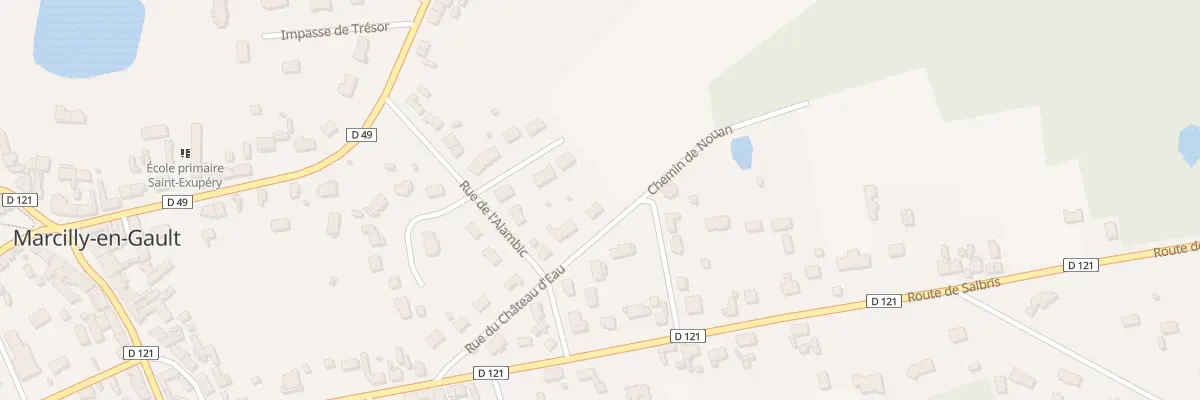Plan du 9B Rue du Château d’Eau à Marcilly-en-Gault