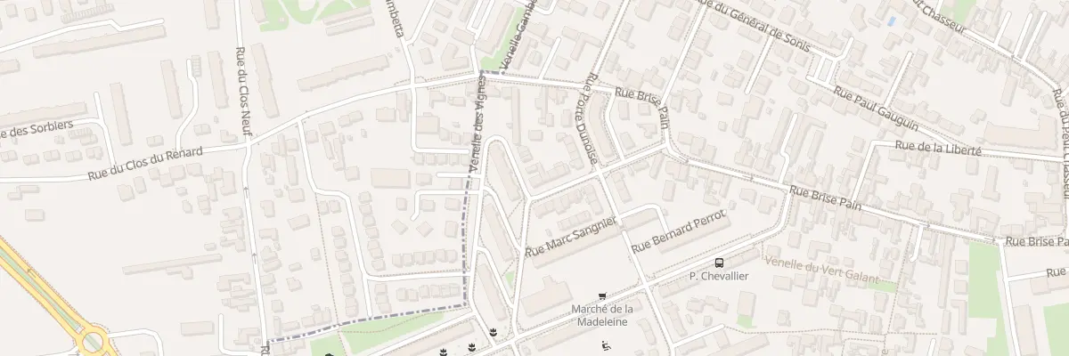 Plan du 8 Rue Georges Papelier à Orléans