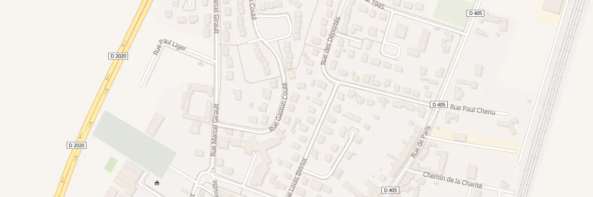 Plan du 10 Rue Gaston Couté à Artenay
