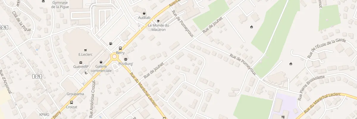 Plan du 29 Rue de Jouhet à Guéret