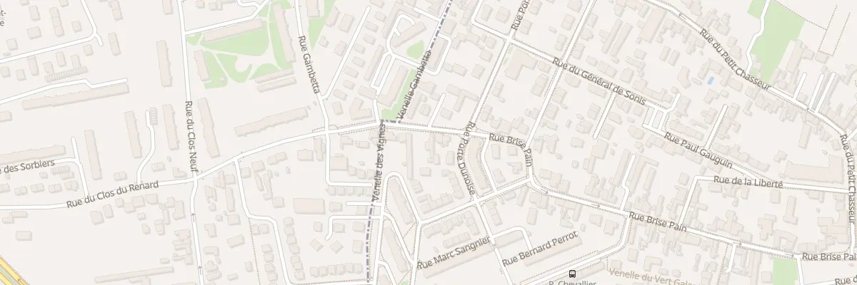 Plan du 93 Rue Brise Pain à Orléans