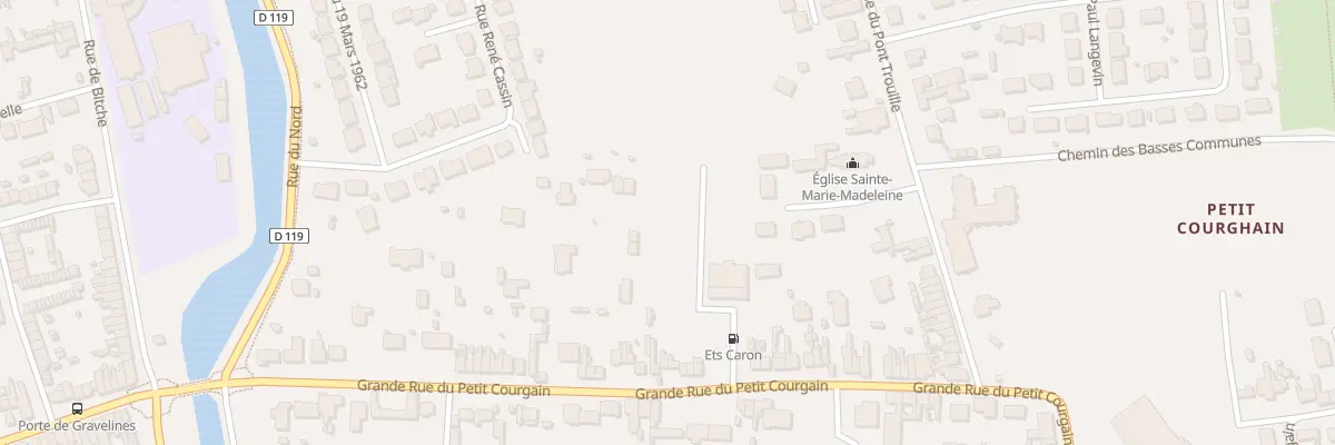 Plan du 291 Grande Rue Petit Courgain à Calais