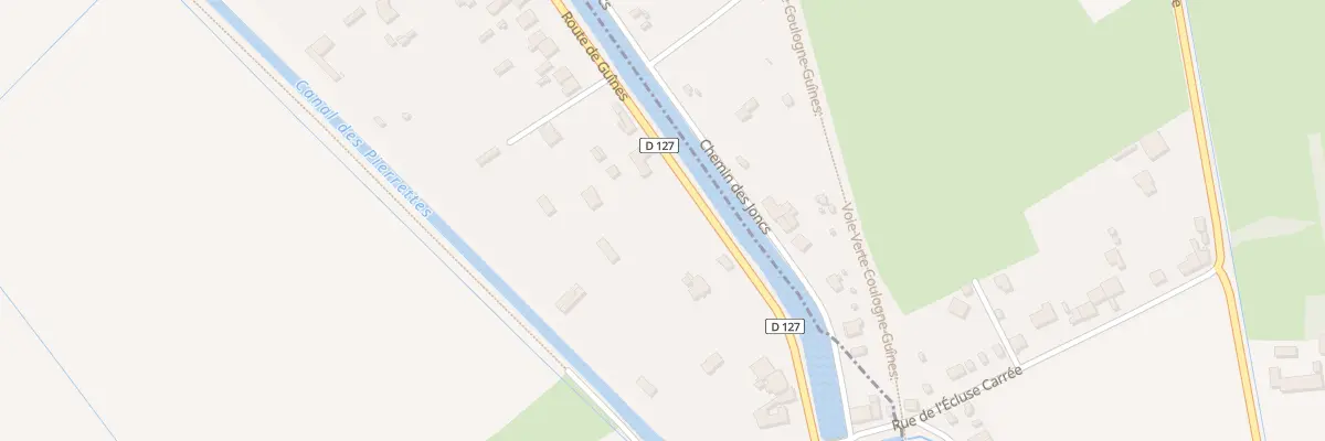 Plan du 774 Rte de Guînes à Hames-Boucres