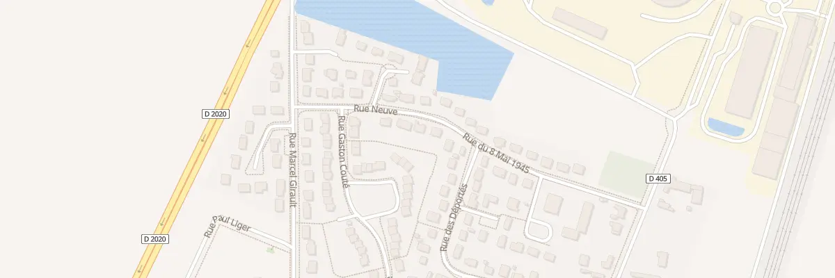 Plan du 12 Rue Neuve à Artenay