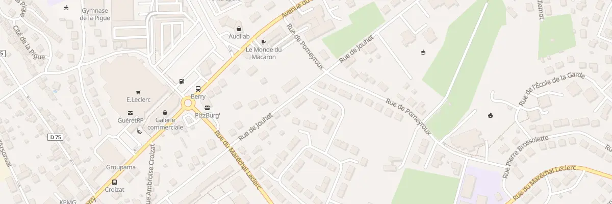 Plan du 31 Rue de Jouhet à Guéret