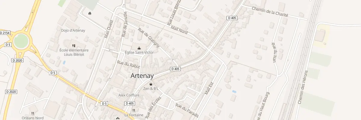 Plan du 25 Gr Gde Rue à Artenay