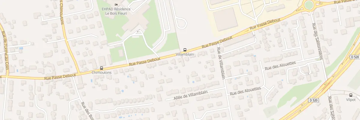 Plan du 1107 Rue Passe Debout à Saran