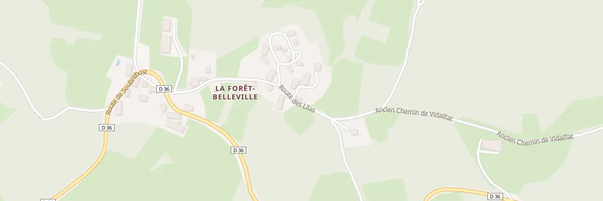 Plan du 7 Rue des Lilas à Vidaillat