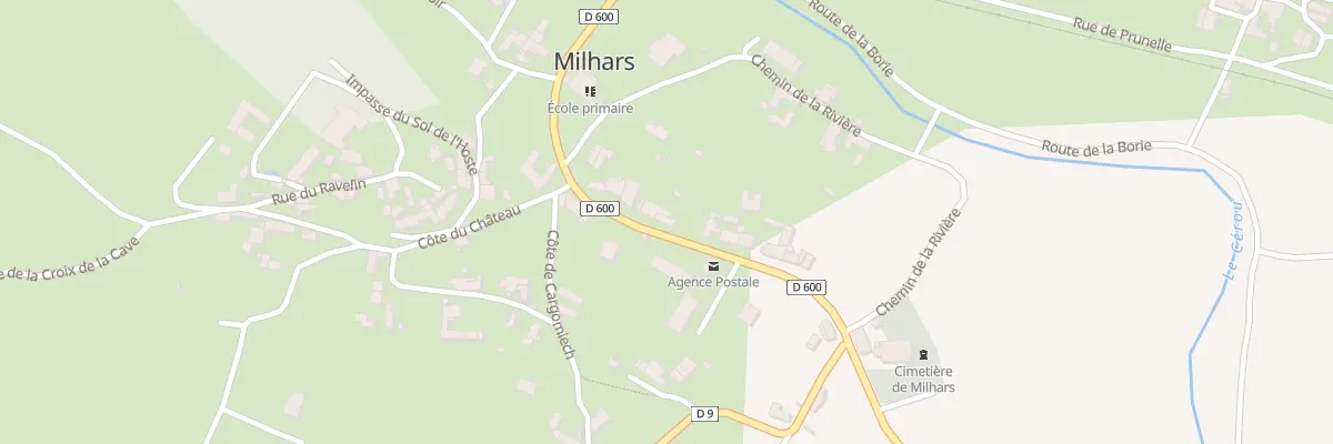 Plan du 77 Rte de Cordes à Milhars