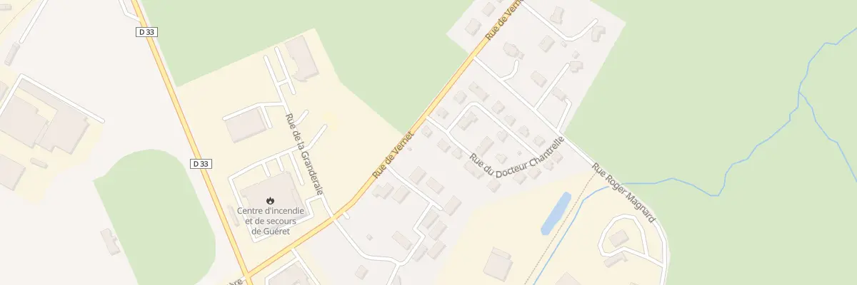 Plan du 20 Rue du Docteur Chantrelle à Guéret