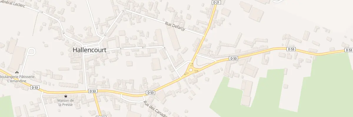 Plan du 3 Pl du Huit Mai 1945 à Hallencourt