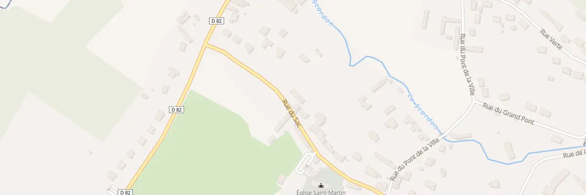 Plan du 14 Rue du Sac à Caours