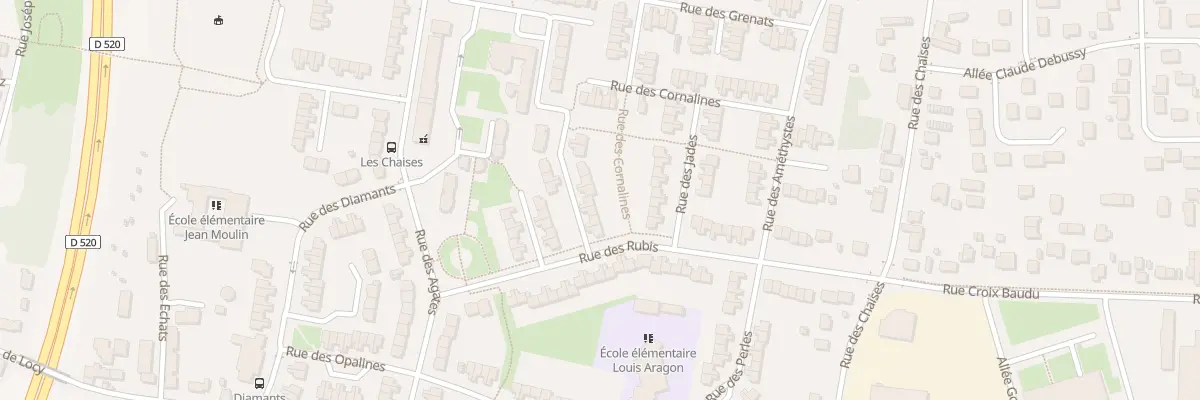 Plan du 8 Rue des Turquoises à Saint-Jean-de-la-Ruelle