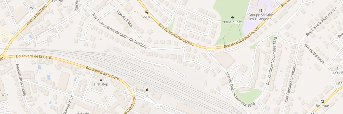 Plan du 33 Rue du Mal de Lattre de Tassig à Guéret