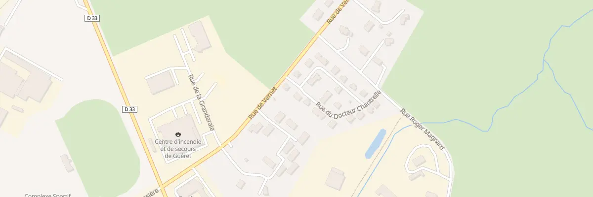 Plan du 18 Rue du Docteur Chantrelle à Guéret