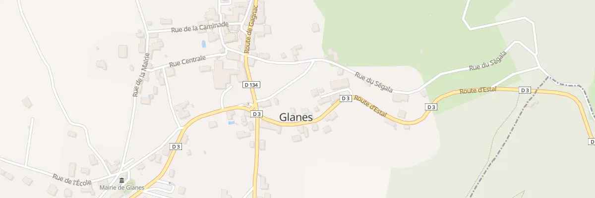 Plan du 80 Route d’Estal à Glanes