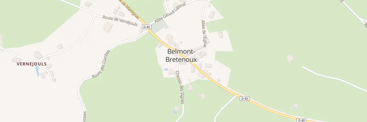 Plan du 5086 Belmont à Belmont-Bretenoux