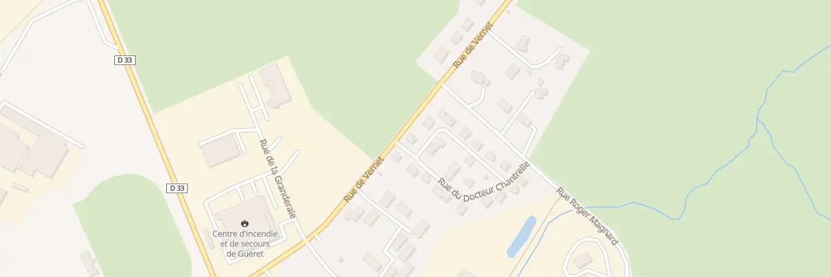 Plan du 9 Rue du Docteur Chantrelle à Guéret