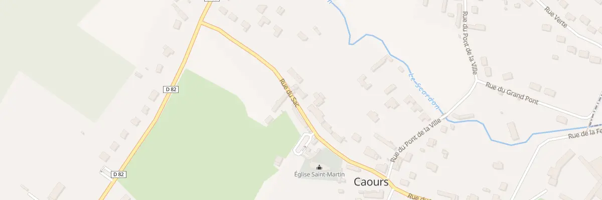 Plan du 12 Rue du Sac à Caours