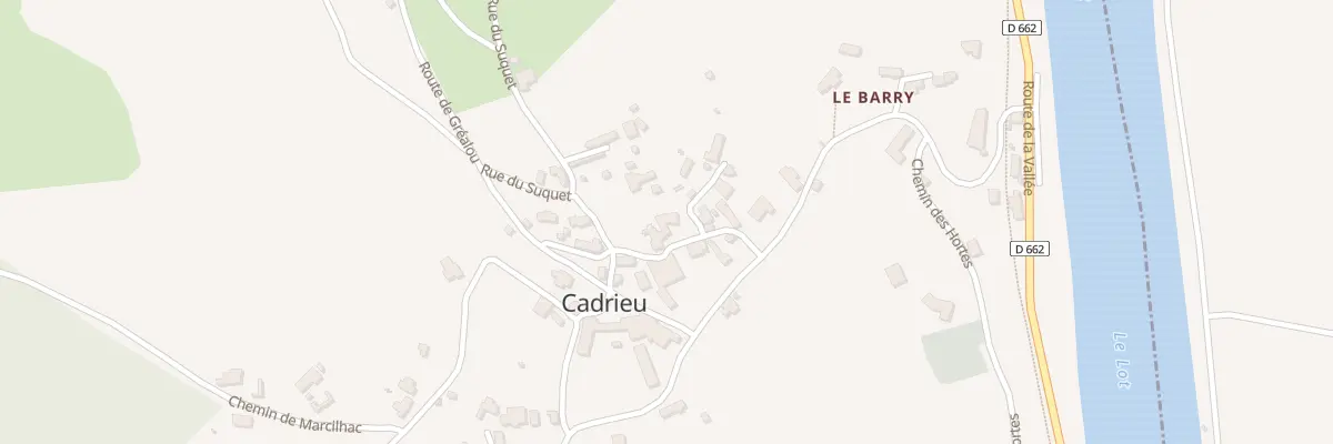 Plan du 5016 Cadrieu à Cadrieu