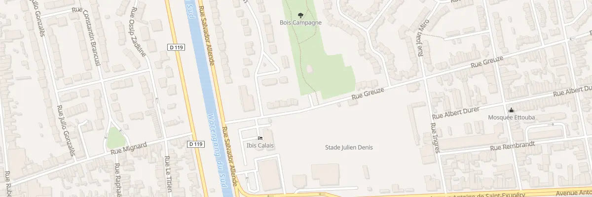 Plan du 93 Rue Greuze à Calais