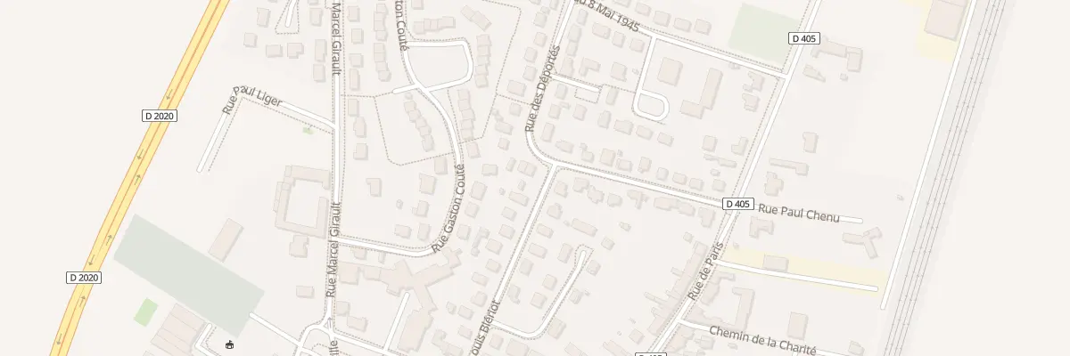 Plan du 15 Rue des Déportés à Artenay