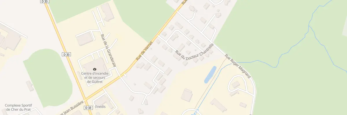 Plan du 14 Rue du Docteur Chantrelle à Guéret