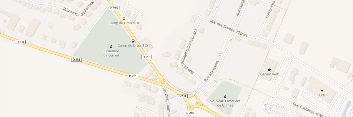 Plan du 106 Rue Abbaye de Saint Leonard à Guînes