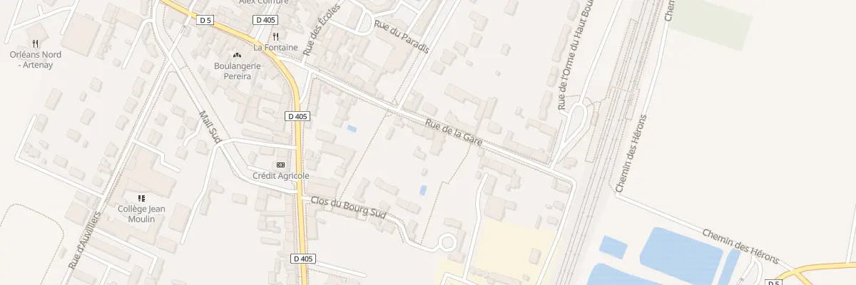 Plan du 16 Rue de la Gare à Artenay