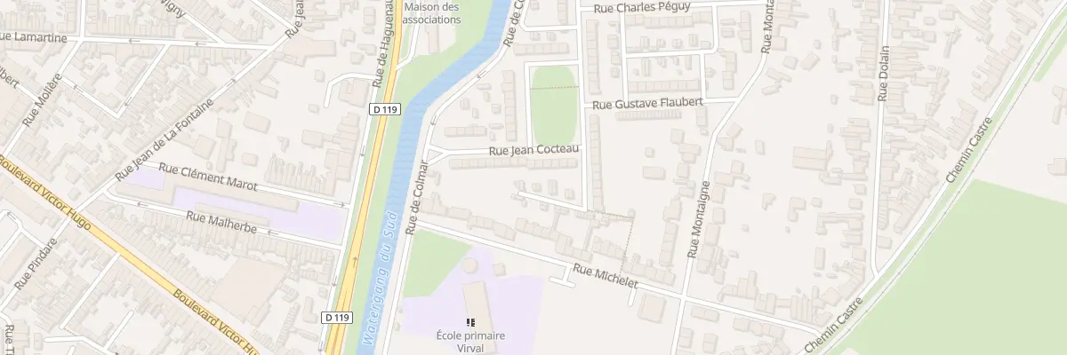 Plan du 11 Rue Jean Cocteau à Calais