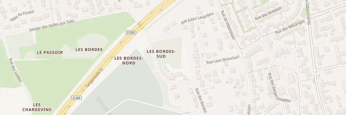 Plan du 520 Rue des Bordes à Saran