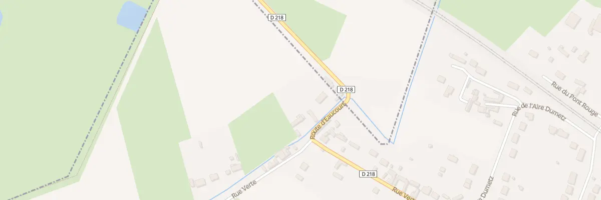 Plan du 1 Rte d’Eaucourt à Érondelle