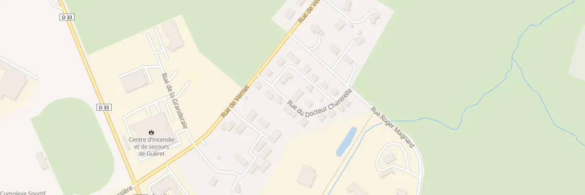 Plan du 5 Rue du Docteur Chantrelle à Guéret