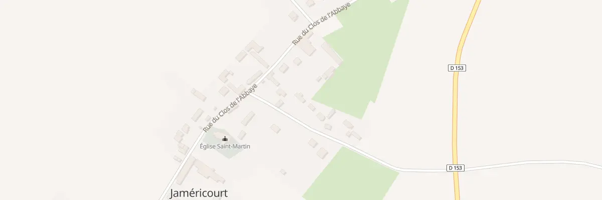 Plan du 1 Rue des Flocourts à Jaméricourt