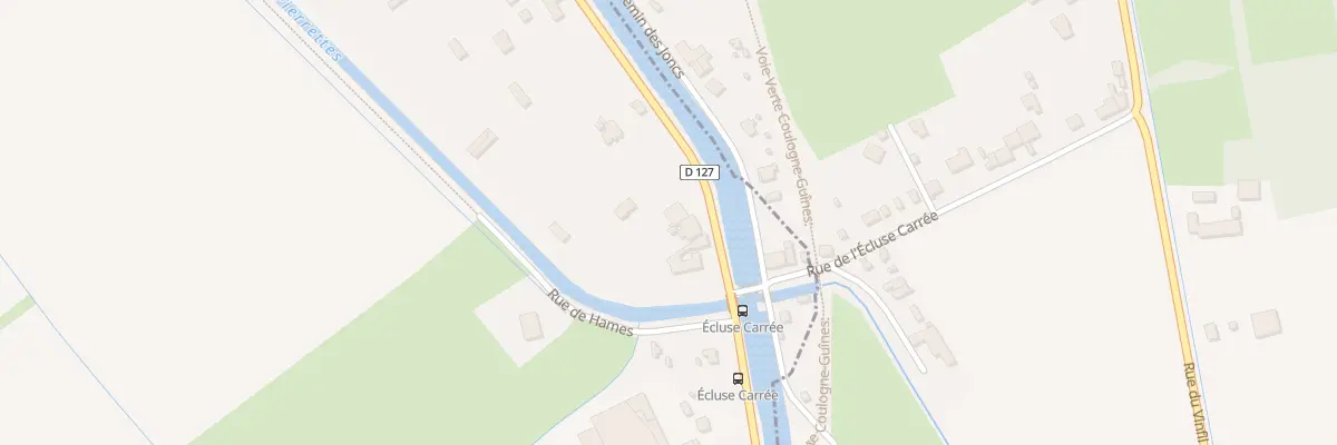 Plan du 898 Rte de Guînes à Hames-Boucres