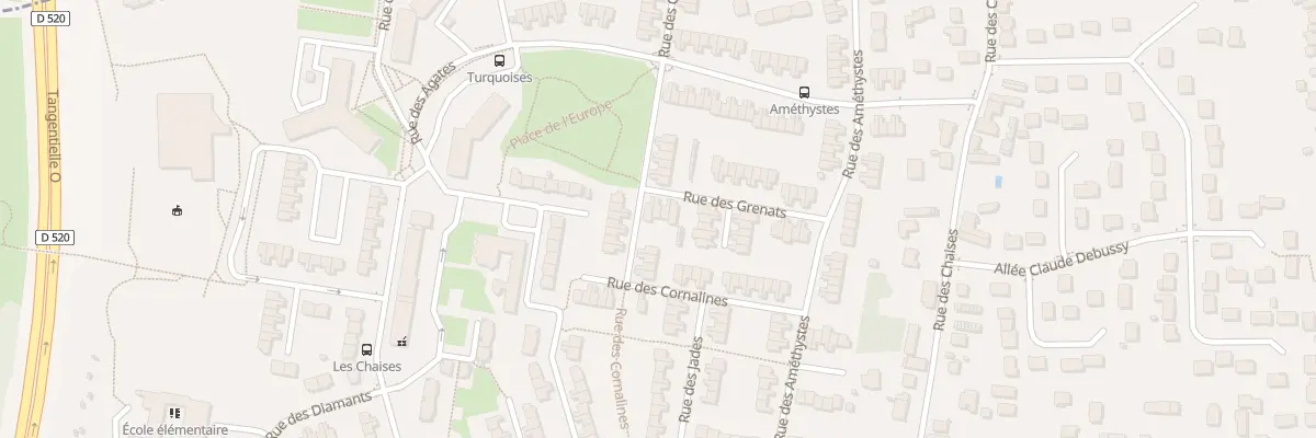 Plan du 33 Rue des Grenats à Saint-Jean-de-la-Ruelle