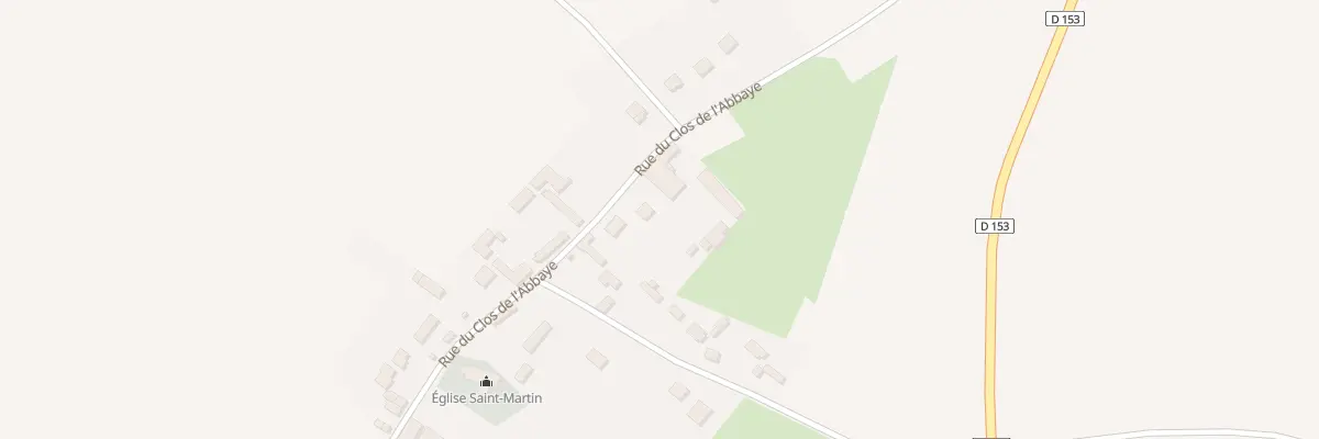 Plan du 12 Rue du Clos de l’Abbaye à Jaméricourt