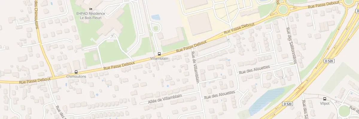Plan du 1035 Rue Passe Debout à Saran