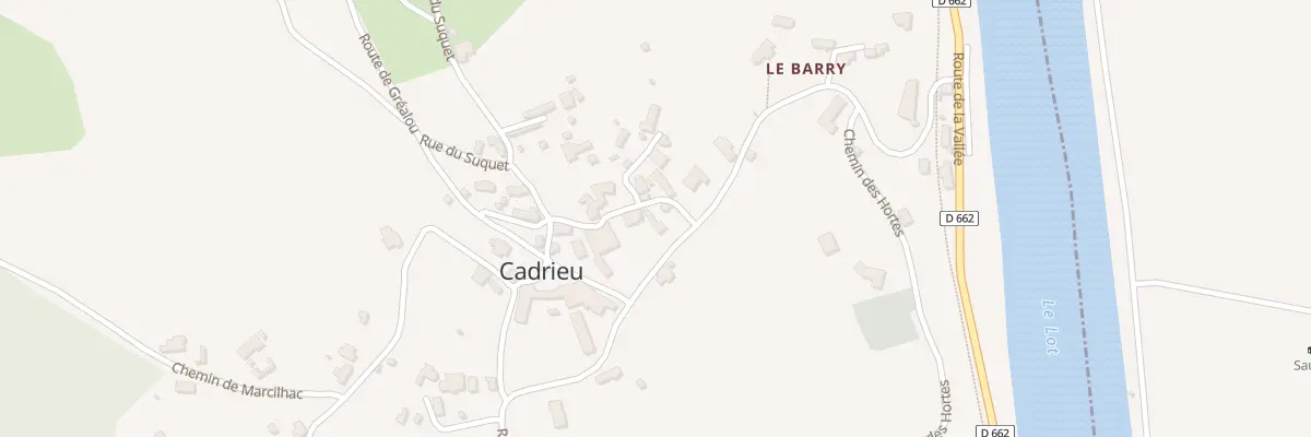 Plan du 5015 Cadrieu à Cadrieu