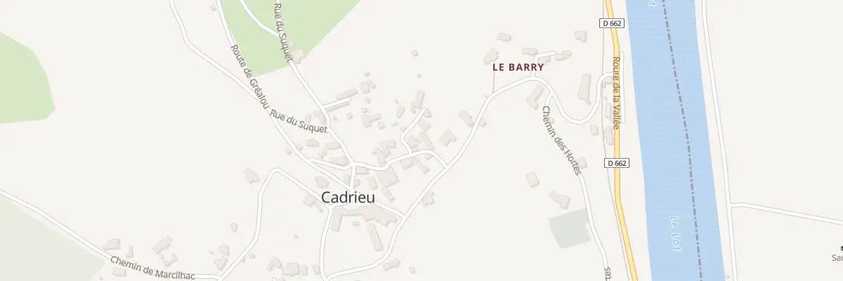 Plan du 5014 Cadrieu à Cadrieu