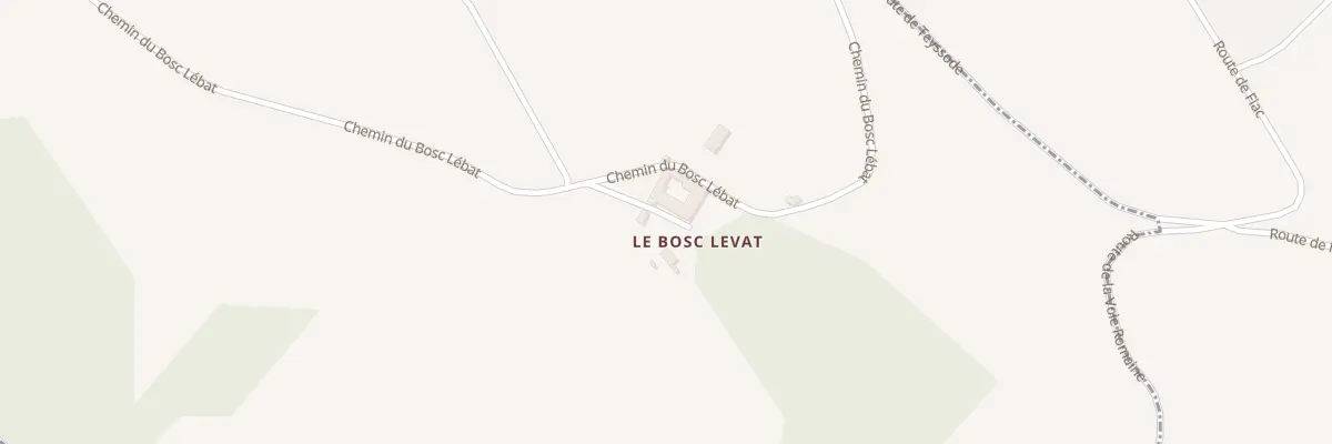Plan du 2260 Chem du Bosc Levat à Massac-Séran