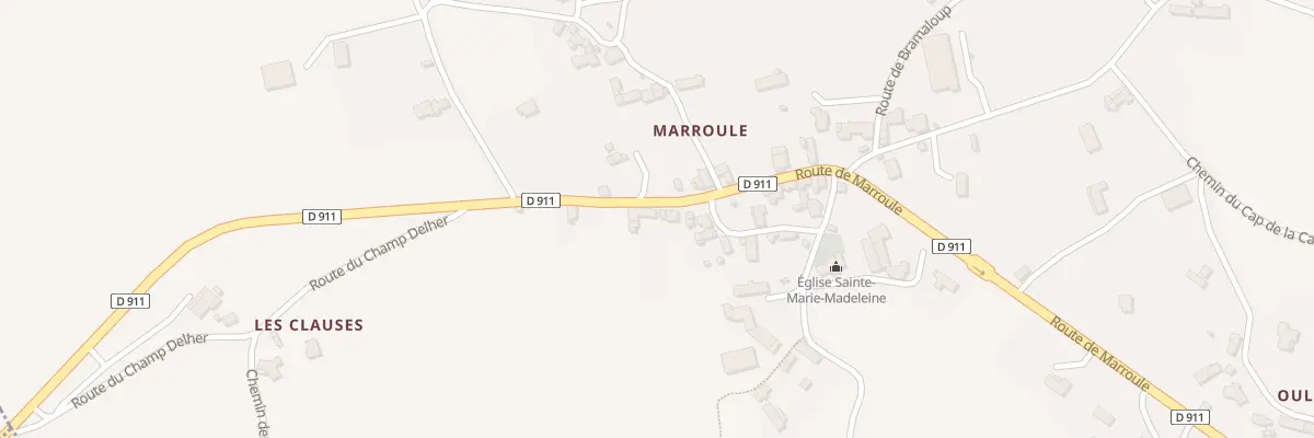 Plan du 5188 Marroule à Martiel